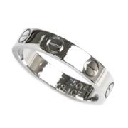 Pre-owned Metal rings Cartier Vintage , White , Dames