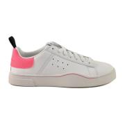 Leren Sneakers met Rubberen Zool Diesel , White , Dames