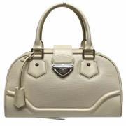 Pre-owned Leather handbags Louis Vuitton Vintage , Beige , Dames