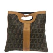 Pre-owned Canvas handbags Fendi Vintage , Brown , Dames