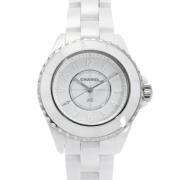 Pre-owned Stainless Steel watches Chanel Vintage , White , Dames