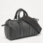 Pre-owned Leather louis-vuitton-bags Louis Vuitton Vintage , Black , H...