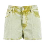 Katoenen Casual Shorts Dondup , Green , Dames