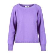 Wollen Gebreide Trui Solotre , Purple , Dames