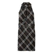 Geruite Snug Fit Overhemd Burberry , Black , Dames