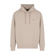 Heren hoodie met klein logo Armani , Beige , Heren