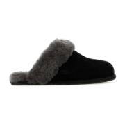 Zwarte suède Scuffette II pantoffels UGG , Black , Dames