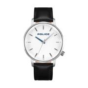 Heren Zilveren Quartz Analoog Horloge Police , Gray , Heren