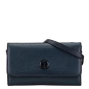 Pre-owned Leather crossbody-bags Gucci Vintage , Blue , Dames