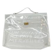 Pre-owned Canvas handbags Hermès Vintage , White , Dames