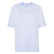 Lichtblauw T-shirt Msgm , Blue , Heren