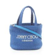 Pre-owned Fabric handbags Jimmy Choo Pre-owned , Blue , Dames