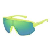 Matte Lime/Blue Green Zonnebril Polaroid , Green , Unisex