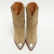 Pre-owned Suede boots Isabel Marant Pre-owned , Green , Dames