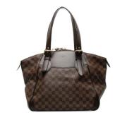 Pre-owned Canvas handbags Louis Vuitton Vintage , Brown , Dames