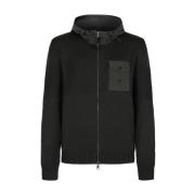 Groene Hoodie met Ritszak Pmds , Black , Heren