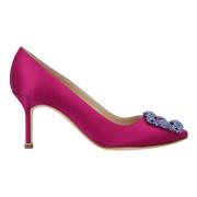 Fabric heels Manolo Blahnik , Pink , Dames