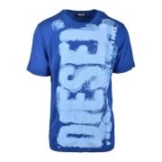 Katoenen T-shirt Diesel , Blue , Heren