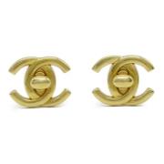 Pre-owned Fabric chanel-jewelry Chanel Vintage , Yellow , Dames