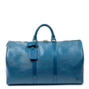 Pre-owned Leather louis-vuitton-bags Louis Vuitton Vintage , Blue , Da...