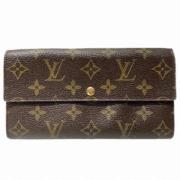 Pre-owned Canvas wallets Louis Vuitton Vintage , Brown , Dames