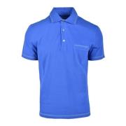 Katoenen Polo Shirt Ballantyne , Blue , Heren