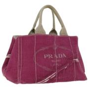 Pre-owned Canvas handbags Prada Vintage , Pink , Dames