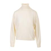 Witte Sweater Dolcevita Crush , White , Dames