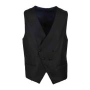 Elegante Vest met Polyester Mix Alessandro Dell'Acqua , Blue , Heren