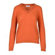 Wolmix Gebreide Trui Gran Sasso , Orange , Dames