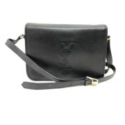 Pre-owned Leather shoulder-bags Yves Saint Laurent Vintage , Black , D...