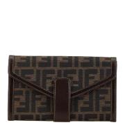 Pre-owned Canvas wallets Fendi Vintage , Brown , Dames