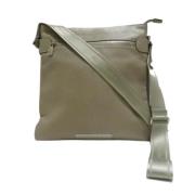 Pre-owned Leather shoulder-bags Louis Vuitton Vintage , Green , Dames