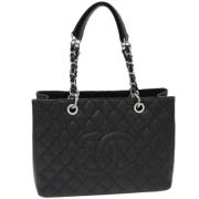 Pre-owned Leather chanel-bags Chanel Vintage , Black , Dames