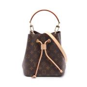 Pre-owned Canvas handbags Louis Vuitton Vintage , Brown , Dames