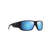 Stijlvolle zonnebril voor buitenavonturen Maui Jim , Blue , Heren