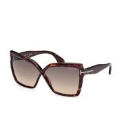 Jayden Fiore Zonnebril Havana Grijs Verloop Tom Ford , Brown , Dames