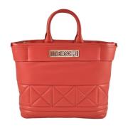 Stijlvolle PU-tas Love Moschino , Red , Dames