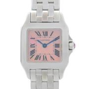 Pre-owned Glass watches Cartier Vintage , Pink , Dames