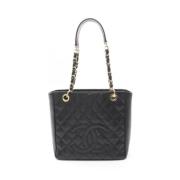 Pre-owned Leather chanel-bags Chanel Vintage , Black , Dames