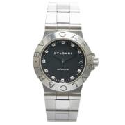 Pre-owned Stainless Steel watches Bvlgari Vintage , Black , Dames