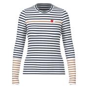 Navy T-Shirt, Casual Stijl Marc Cain , Multicolor , Dames