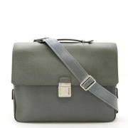 Pre-owned Leather louis-vuitton-bags Louis Vuitton Vintage , Gray , Da...