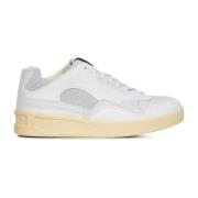 Witte Sneakers met Vetersluiting Jil Sander , White , Heren