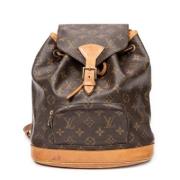 Pre-owned Canvas backpacks Louis Vuitton Vintage , Brown , Dames