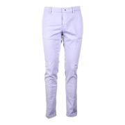 Casual Lyocell Blend Stretch Broek Mason's , Purple , Heren