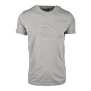 Katoenen T-shirt Diesel , Gray , Heren