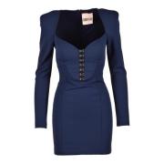 Elegante jurk in polyester-elastaanmix Aniye By , Blue , Dames