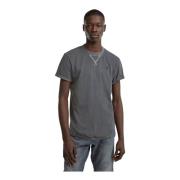 Effen Korte Mouw T-shirt G-star , Gray , Heren