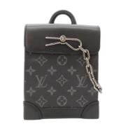 Pre-owned Canvas handbags Louis Vuitton Vintage , Black , Dames